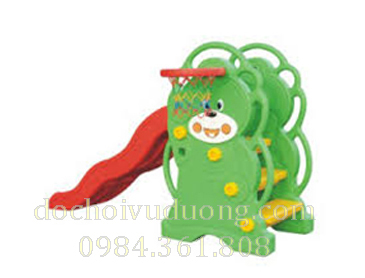 Cầu trượt bóng rổ hình gấu