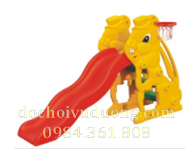Cầu trượt bóng rổ hình thỏ