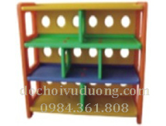 Kệ đồ chơi nhập khẩu 3 tầng 7 khoang