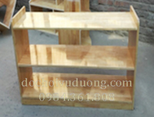 Kệ 2 tầng gỗ tự nhiên